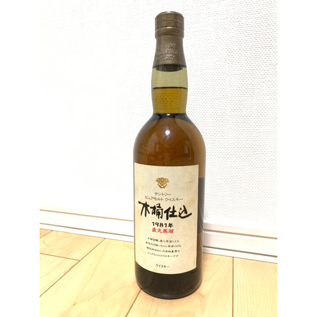 サントリーピュアモルトウイスキー 木桶仕込 1981年 online shop 60.0