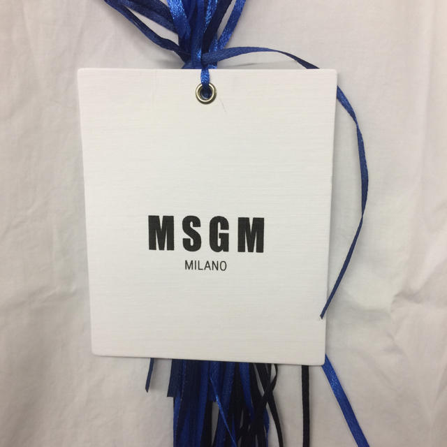 MSGM(エムエスジイエム)の【新品】MSGM 切替デザイン シャツ生地ビッグTシャツ 46サイズ メンズのトップス(Tシャツ/カットソー(半袖/袖なし))の商品写真