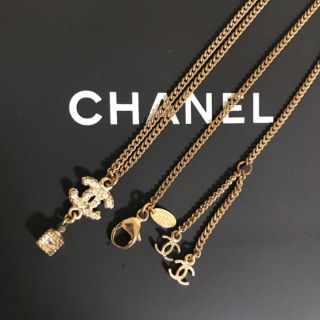 シャネル(CHANEL)のCHANEL 正規品 ネックレス ラインストーン(ネックレス)