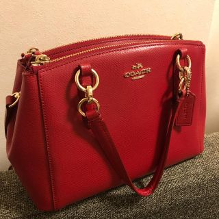 COACH - コーチ ショルダーバッグ 赤の通販 by しろくま's shop
