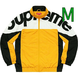 シュプリーム(Supreme)のsupreme shoulder logo track jacket イエロー(ナイロンジャケット)
