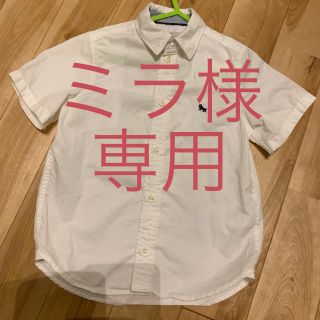 エイチアンドエム(H&M)のH&M キッズ 半袖白シャツ(Tシャツ/カットソー)