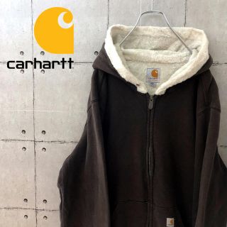 カーハート(carhartt)の【メキシコ製】90s カーハート ボアパーカー スウェット(パーカー)