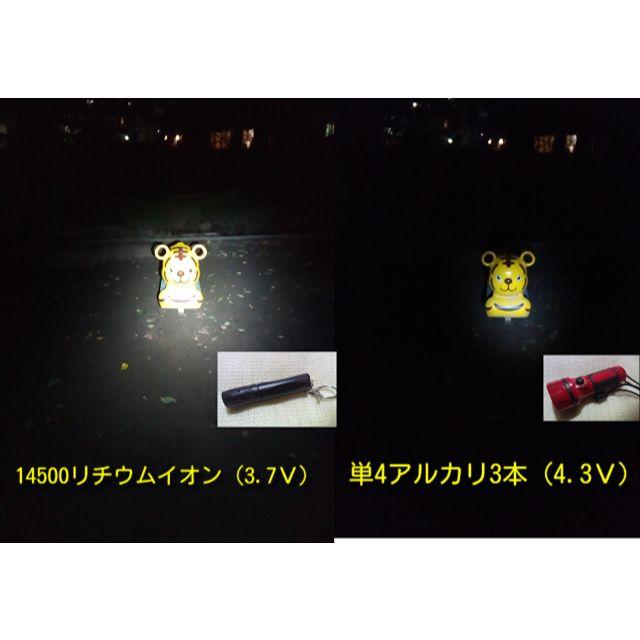 小型　LED ハンディライト　Ｔ６　１灯　14500　　単３　フラッシュライト キッズ/ベビー/マタニティの外出/移動用品(その他)の商品写真