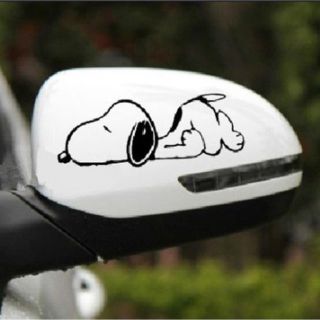 スヌーピー(SNOOPY)のスヌーピー ステッカー ☆寝そべり☆2枚セット(ステッカー)