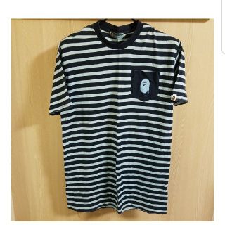 アベイシングエイプ(A BATHING APE)のエイプボーダーポケT サイズL(Tシャツ/カットソー(半袖/袖なし))