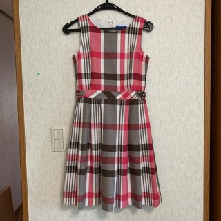 バーバリーブルーレーベル(BURBERRY BLUE LABEL)のブルーレーベルクレストブリッジ ワンピース 34(ひざ丈ワンピース)