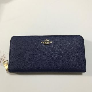 コーチ(COACH)のCOACH新品未使用の青長財布新品未使用(財布)