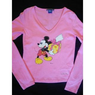 ディズニー(Disney)の美品　定価１万８千円　LIU・JOディズニーコラボ　ミッキーマウス長袖Tシャツ(Tシャツ(長袖/七分))