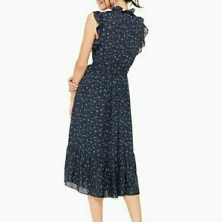 ケイトスペードニューヨーク(kate spade new york)のwild roses ruffle wrap dress(ロングワンピース/マキシワンピース)