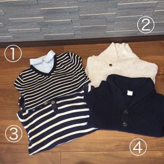 ザラキッズ(ZARA KIDS)のGAP H&M ZARAの長袖ニット4点セット 110㎝(ニット)