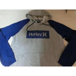 ハーレー(Hurley)のUSA購入【HURLEY】プルオーバーパーカーUS XL 灰青  (パーカー)