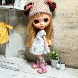 ネオブライス用 エンジニアブーツ初号機 薄ピンク(その他)