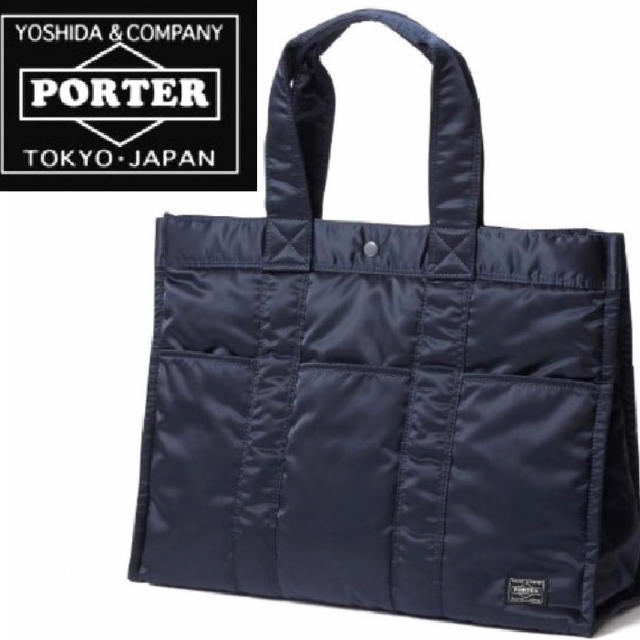 HEAD PORTER ヘッドポーター タンカー トートバッグ L NAVY - トートバッグ