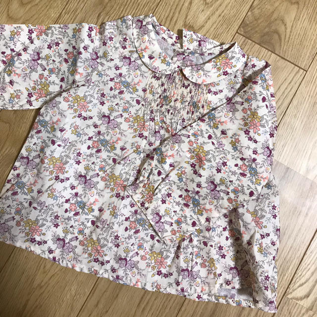 Bonpoint(ボンポワン)のボンポワン 長袖ブラウス キッズ/ベビー/マタニティのベビー服(~85cm)(シャツ/カットソー)の商品写真