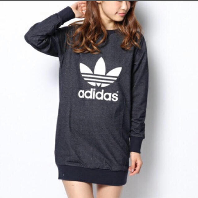 adidas(アディダス)のいちご様専用◆アディダス♡adidas♡ワンピース♡デニム風♡Lサイズ レディースのワンピース(ミニワンピース)の商品写真