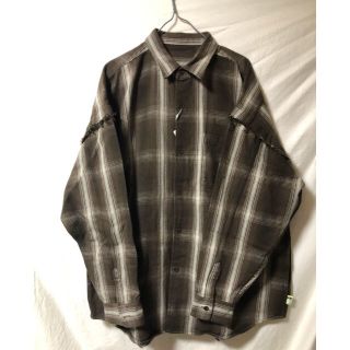 SSZ peter shirt オンブレチェックシャツ