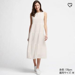 ユニクロ(UNIQLO)のyuu様専用ティアードワンピース(ロングワンピース/マキシワンピース)