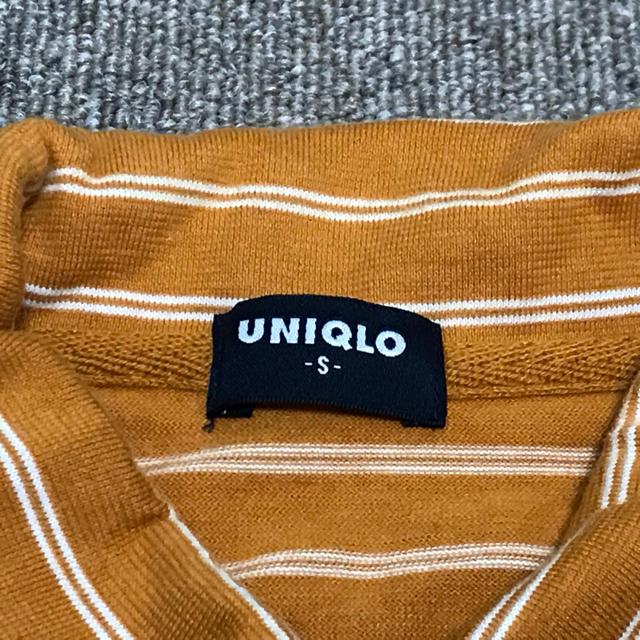 UNIQLO(ユニクロ)のユニクロボーダー半袖ポロシャツ・SサイズUNIQLO・USED メンズのトップス(ポロシャツ)の商品写真