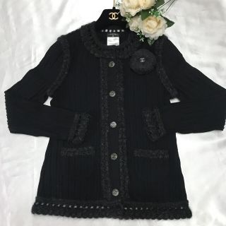 シャネル(CHANEL)のCHANEL●極美品●インパクトのあるココボタン●カーディガンジャケット●(カーディガン)