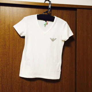 アルマーニ(Emporio Armani) 白Tシャツ Tシャツ(レディース/半袖)の 