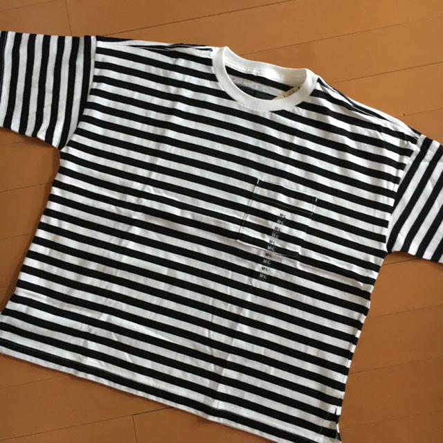 MUJI (無印良品)(ムジルシリョウヒン)の無印良品 ボーダーTシャツ レディースのトップス(Tシャツ(半袖/袖なし))の商品写真