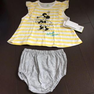 ディズニー(Disney)のミニーちゃん2点セット70cm(Ｔシャツ)