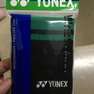 ヨネックス(YONEX)のヨネックス リストバンド ブラックグリーン(その他)