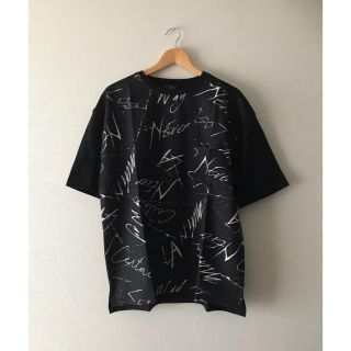 【BASQUE】新品未使用 グランジプリント半袖カットソー 送料無料(Tシャツ/カットソー(半袖/袖なし))