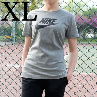 ナイキ(NIKE)のナイキ レディース ロゴ Tシャツ 846469 063  グレー XL(Tシャツ(半袖/袖なし))