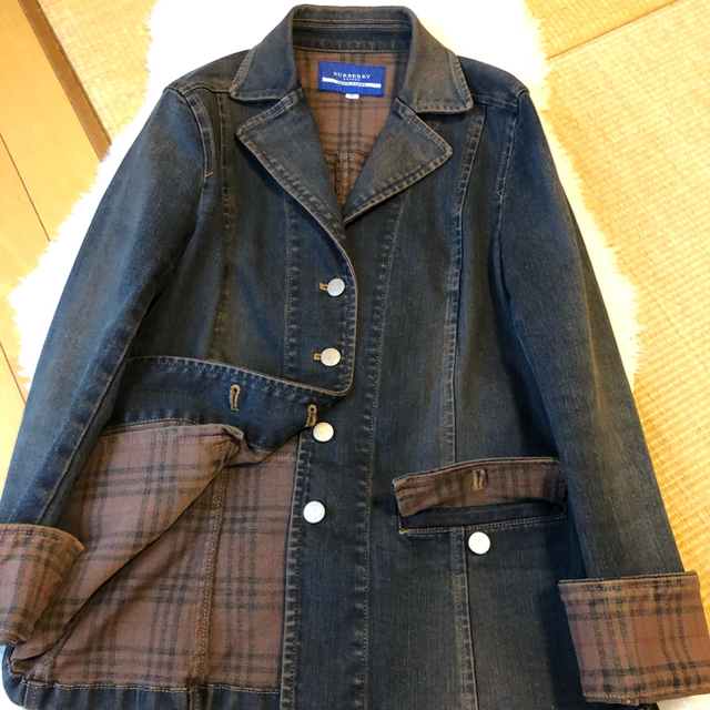 即納正規店 BURBERRY 美品本物バーバリーブルーレーベル上質コットンデニムジャケット♫専用品の通販 by めい's shop｜バーバリー