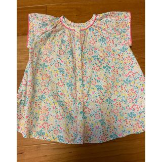 プチバトー(PETIT BATEAU)の【美品】プチバトー 花柄 ブラウス(ブラウス)