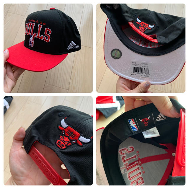 adidas(アディダス)のChicago Bulls キッズジャケット&キャップセット キッズ/ベビー/マタニティのキッズ服男の子用(90cm~)(ジャケット/上着)の商品写真