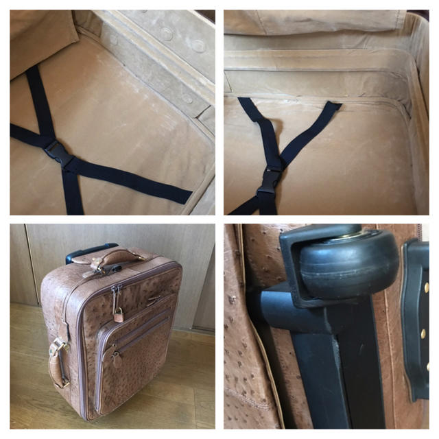 豪華 オーストリッチ キャリーケース スーツケース 旅行 バッグ