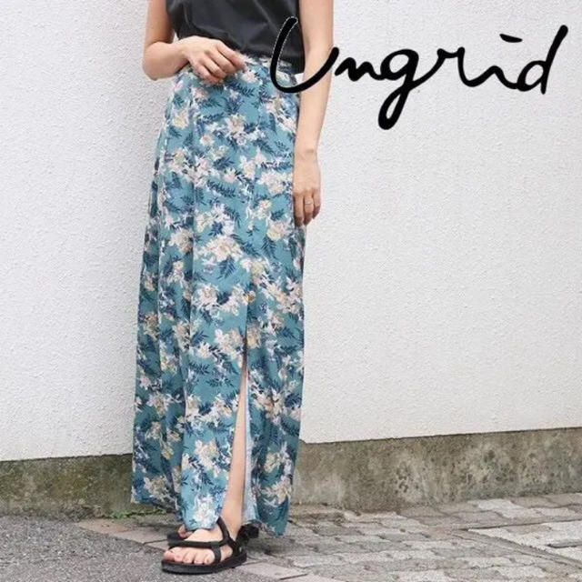 Ungrid(アングリッド)の☆売り切り価格☆ungrid 花柄ロングスカート レディースのスカート(ロングスカート)の商品写真