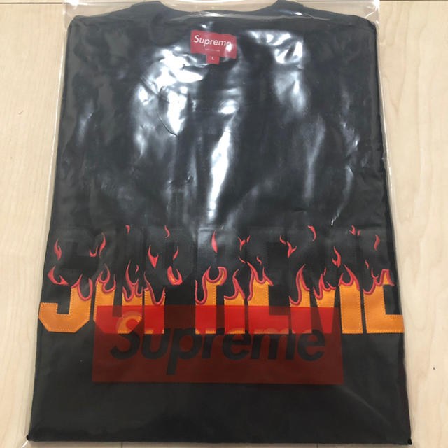 Supreme 19FW Flame S/S Top  M  値下げ