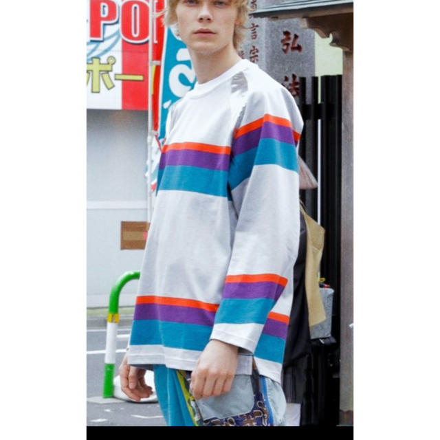 袖丈長袖kolor 19SS カラー マルチボーダー プルオーバー　カラー【Sacai】