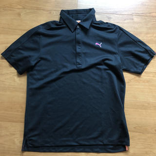 プーマ(PUMA)のプーマ ポロシャツ ブラック サイズL  ゴルフ 黒 半袖 メンズ(ウエア)