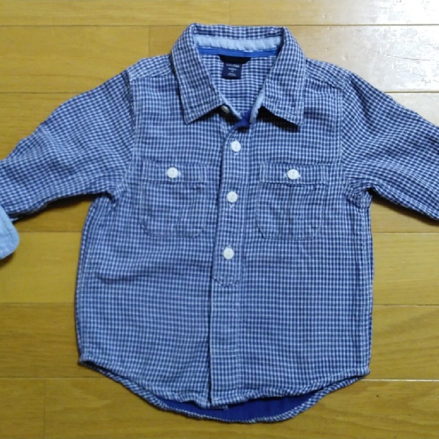 babyGAP(ベビーギャップ)のGap チェック柄シャツ キッズ/ベビー/マタニティのキッズ服男の子用(90cm~)(ブラウス)の商品写真