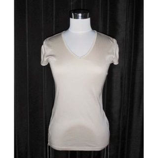 プロポーションボディドレッシング(PROPORTION BODY DRESSING)の新品PROPORTION BODY DRESSING上品カットソー2ベージュ(カットソー(半袖/袖なし))