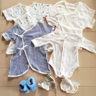 ベビーギャップ(babyGAP)の新生児肌着下着60☆お産セット お産準備(肌着/下着)