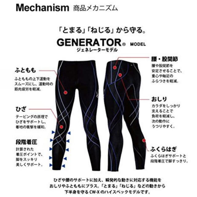 CW-X(シーダブリューエックス)の☘新品タグ付き ワコール cw-x ジェネレーターモデル【メンズ】Lサイズ☘ スポーツ/アウトドアのトレーニング/エクササイズ(トレーニング用品)の商品写真