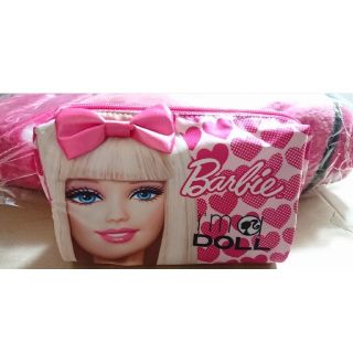 バービー(Barbie)のBarbie バービー ラップ毛布 ブランケット・ポーチ(ポーチ)