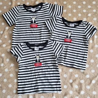 ライトオン(Right-on)の【最終値下げ】100・120☆姉弟お揃いTシャツ３枚セット／双子／兄弟／姉妹(Tシャツ/カットソー)