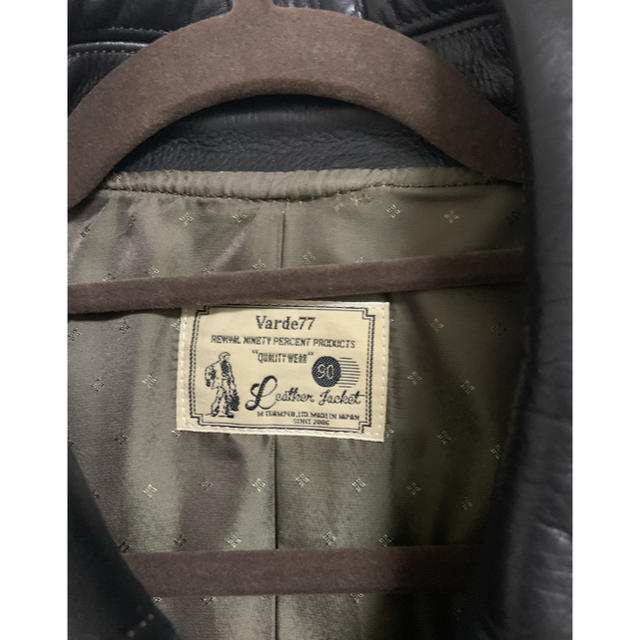 Varde77(バルデセブンティセブン)のVarde77DAMAGE HORSE LEATEAR AGING JACKET メンズのジャケット/アウター(レザージャケット)の商品写真