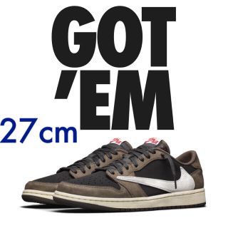 ナイキ(NIKE)のtravis Scott AJ1 low(スニーカー)