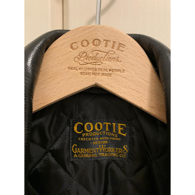 COOTIE(クーティー)のcootie 2015AW レザージャケット 黒 M KJ着 メンズのジャケット/アウター(レザージャケット)の商品写真