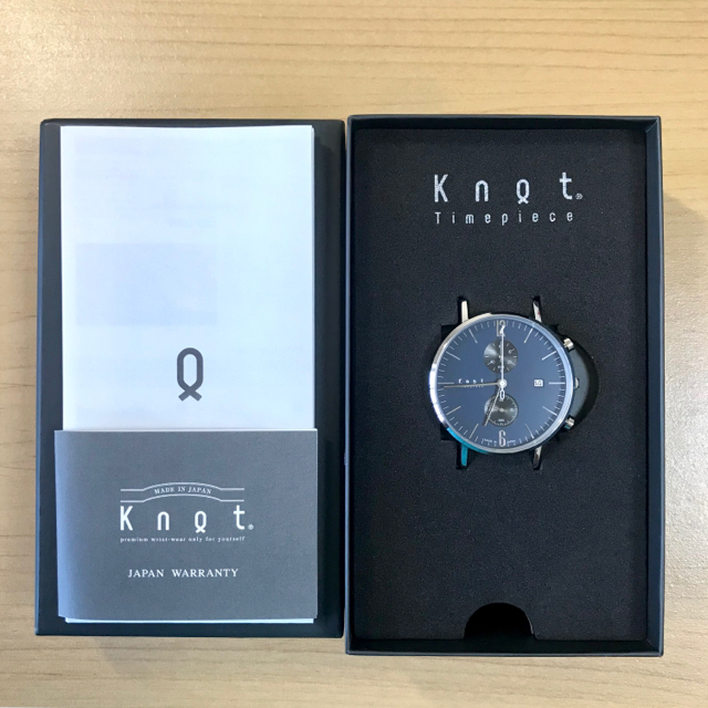 日本状態新品 Knot クロノグラフ 腕時計 人気モデル クォーツ 日本製 ノット