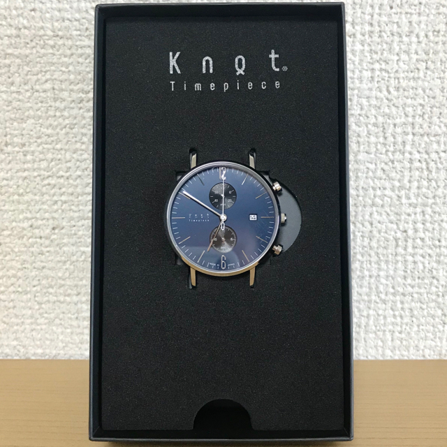 日本状態新品 Knot クロノグラフ 腕時計 人気モデル クォーツ 日本製 ノット