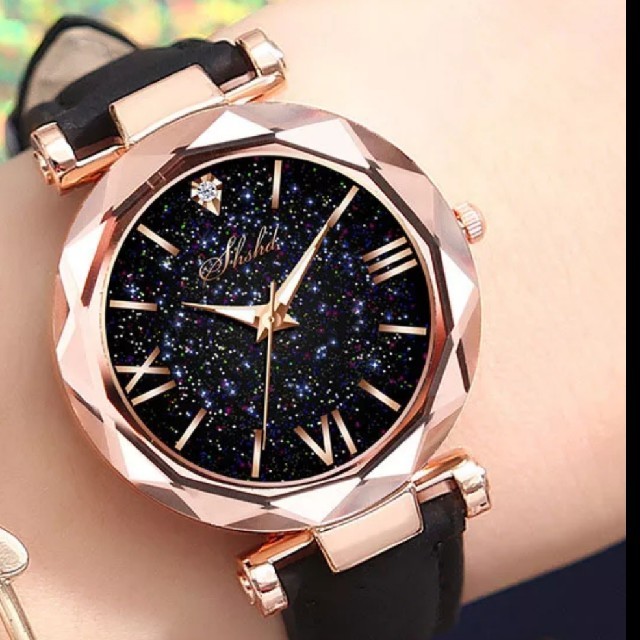 レディースウォッチ　腕時計　ブラック レディースのファッション小物(腕時計)の商品写真